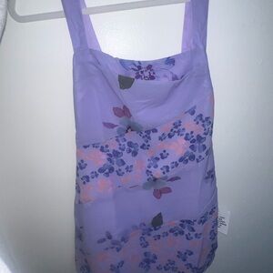 Floral Purple mini dress